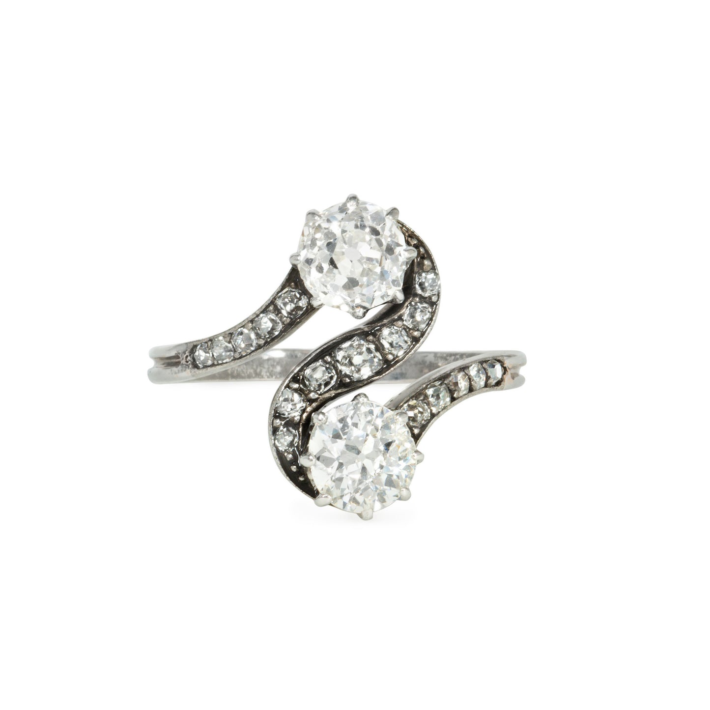 Edwardian Platinum Diamond Ring front