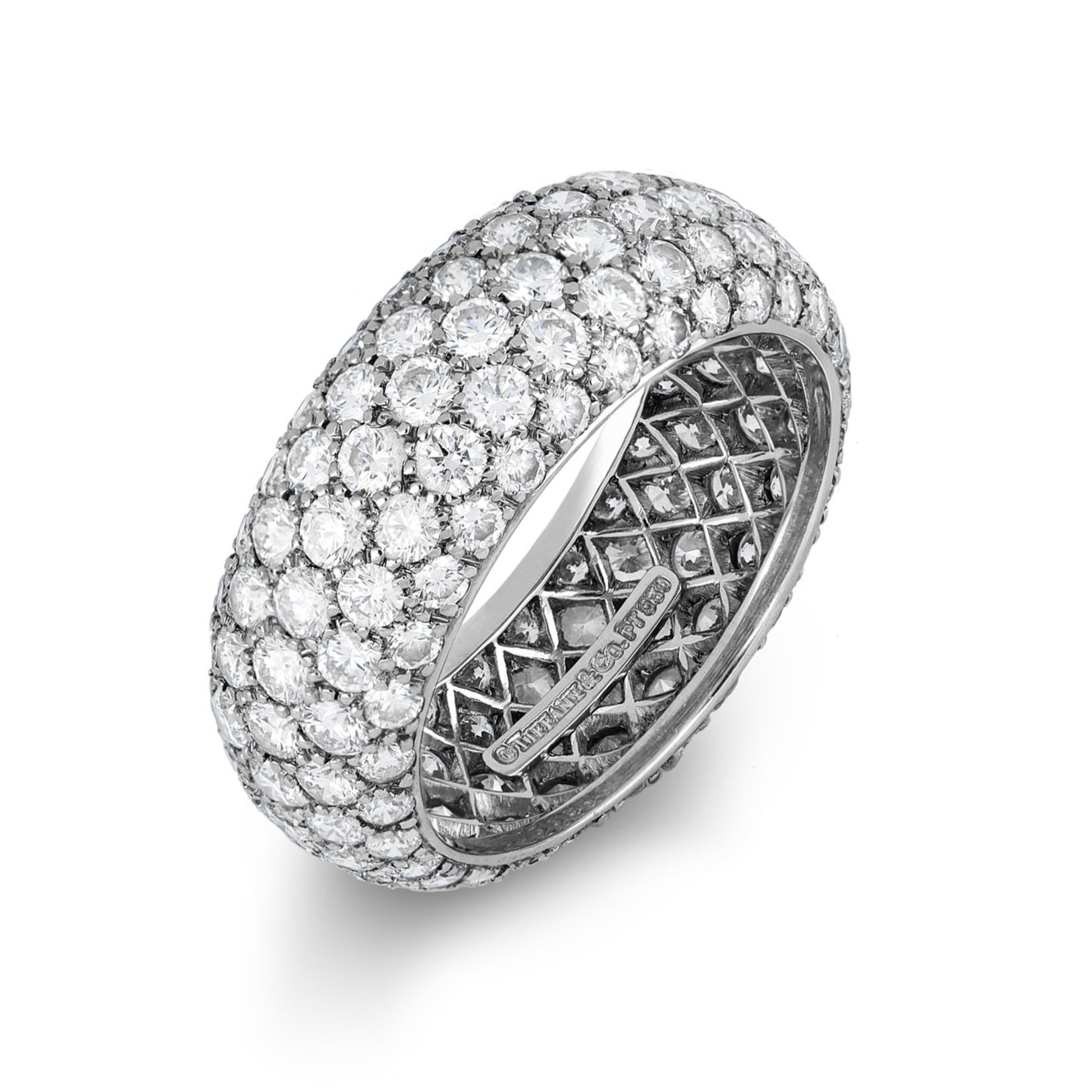 Tiffany & Co. 1970s Platinum Diamond Ring front