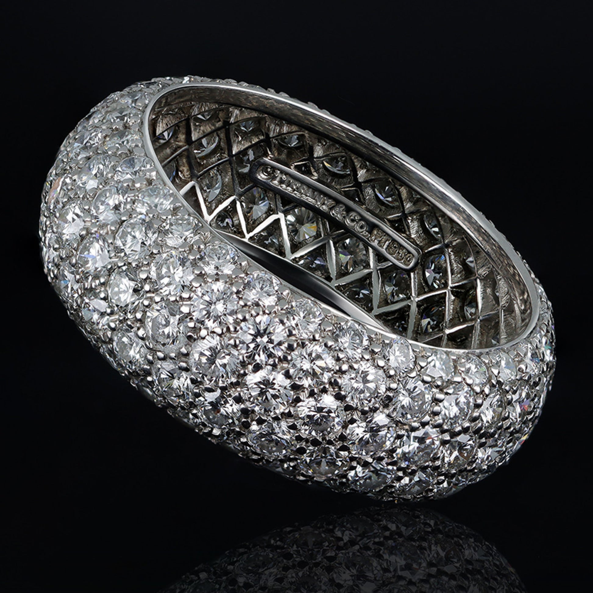 Tiffany & Co. 1970s Platinum Diamond Ring front