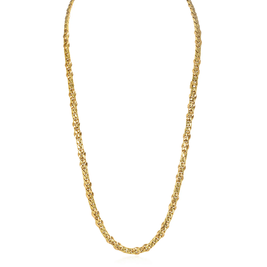 Pavani Dario di Pavani Norma Italy 1960s 18KT Yellow Gold Bracelet & Necklace Set front