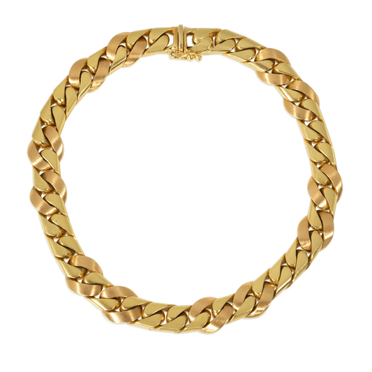 Pavani Dario di Pavani Norma Italy 1960s 18KT Yellow Gold Bracelet & Necklace Set front