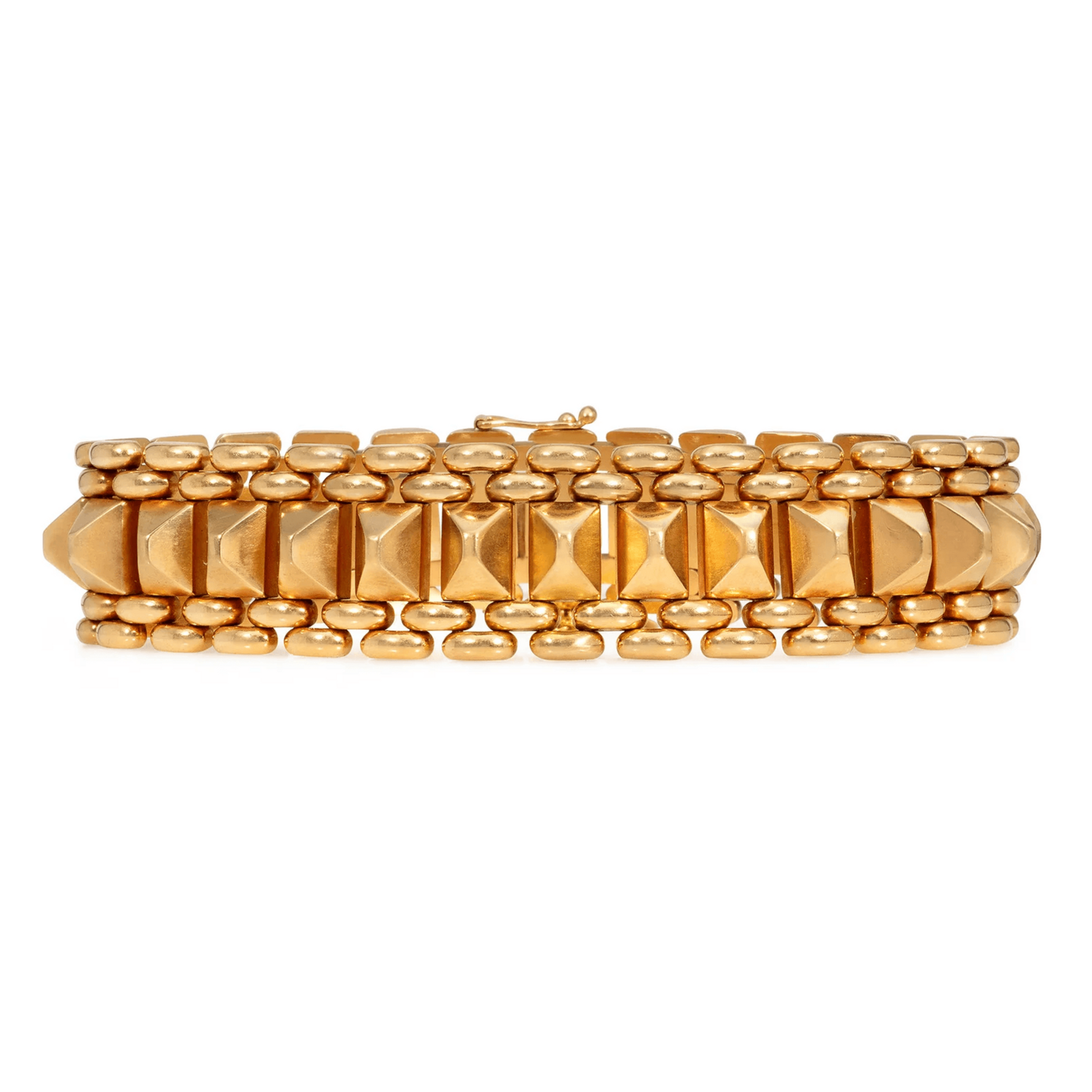 1950s 18KT Rose Gold Bracelet front