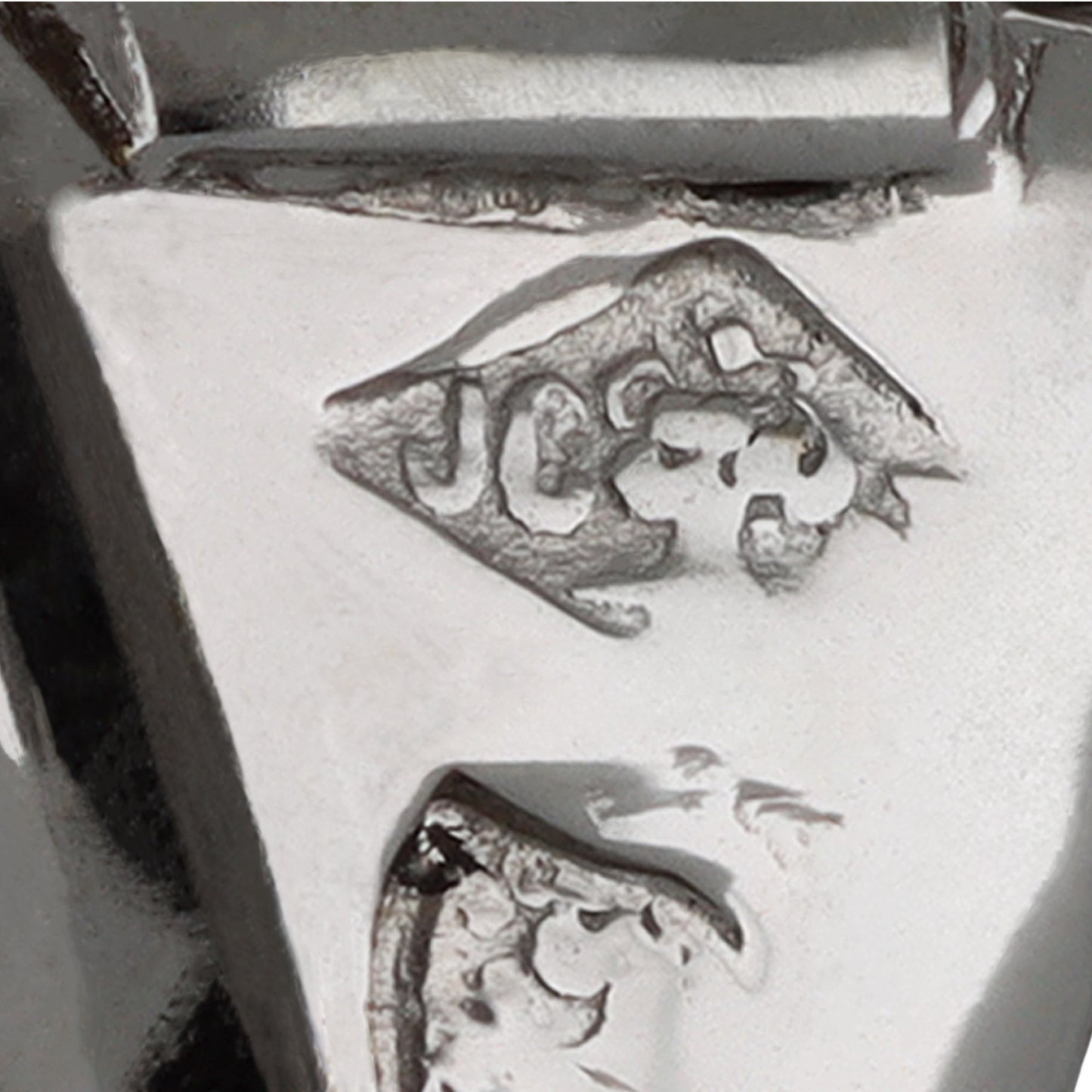 Cartier Paris 1980s Platinum Sapphire & Diamond Earrings stamps