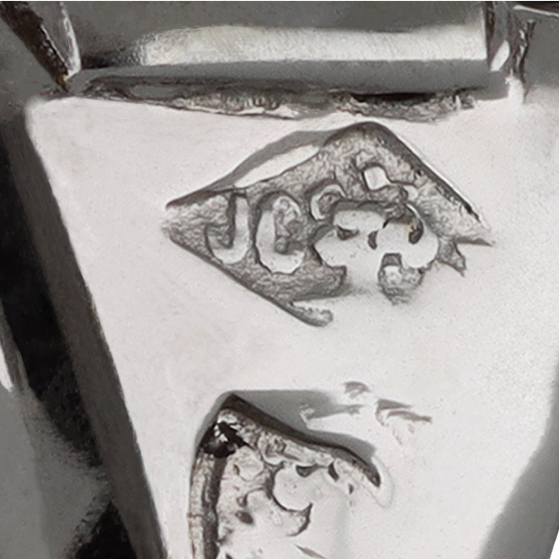 Cartier Paris 1980s Platinum Sapphire & Diamond Earrings stamps