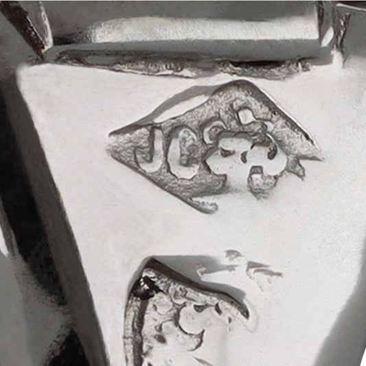 Cartier Paris 1980s Platinum Sapphire & Diamond Earrings stamps