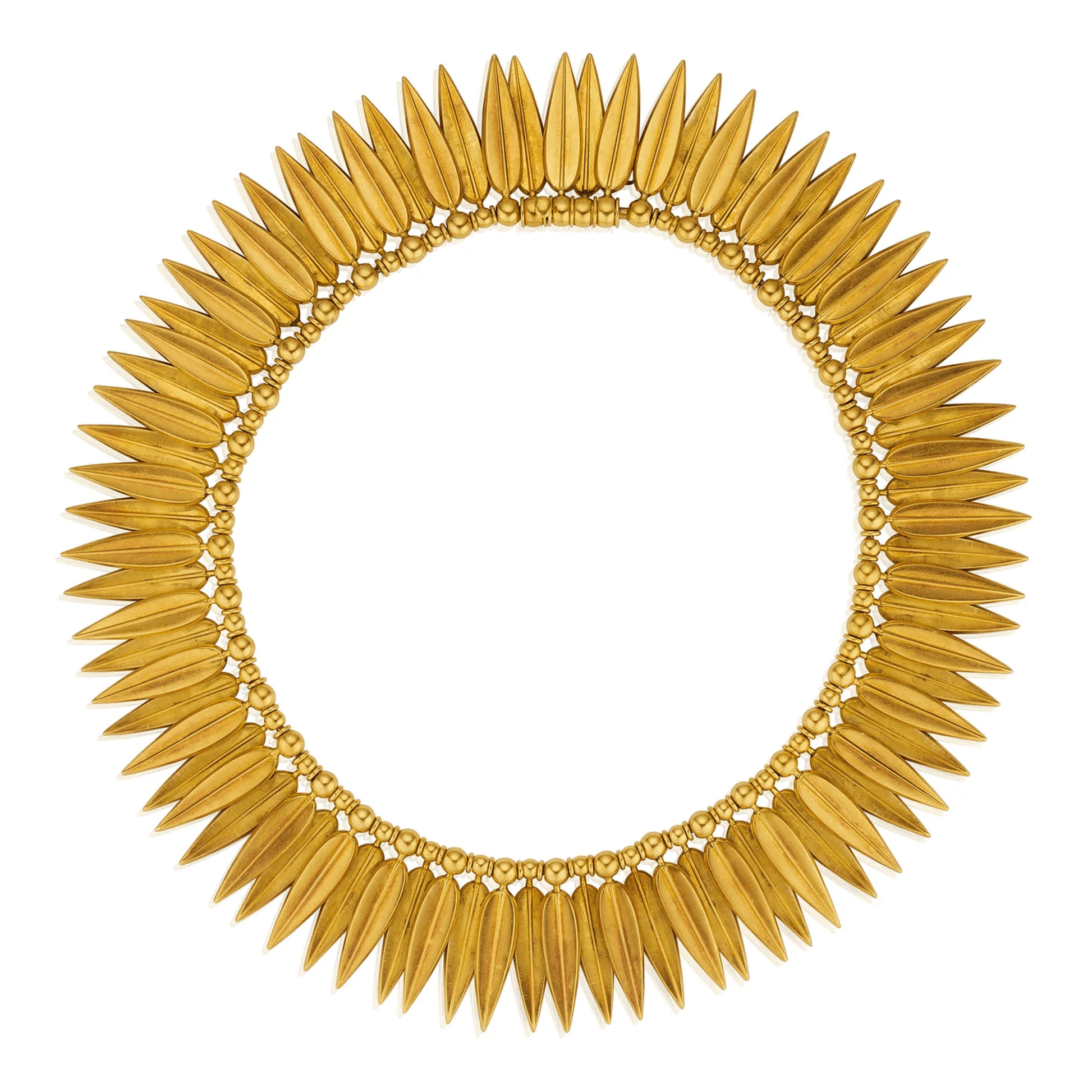Ernesto Pierret Rome Victorian 18KT Yellow Gold Necklace front
