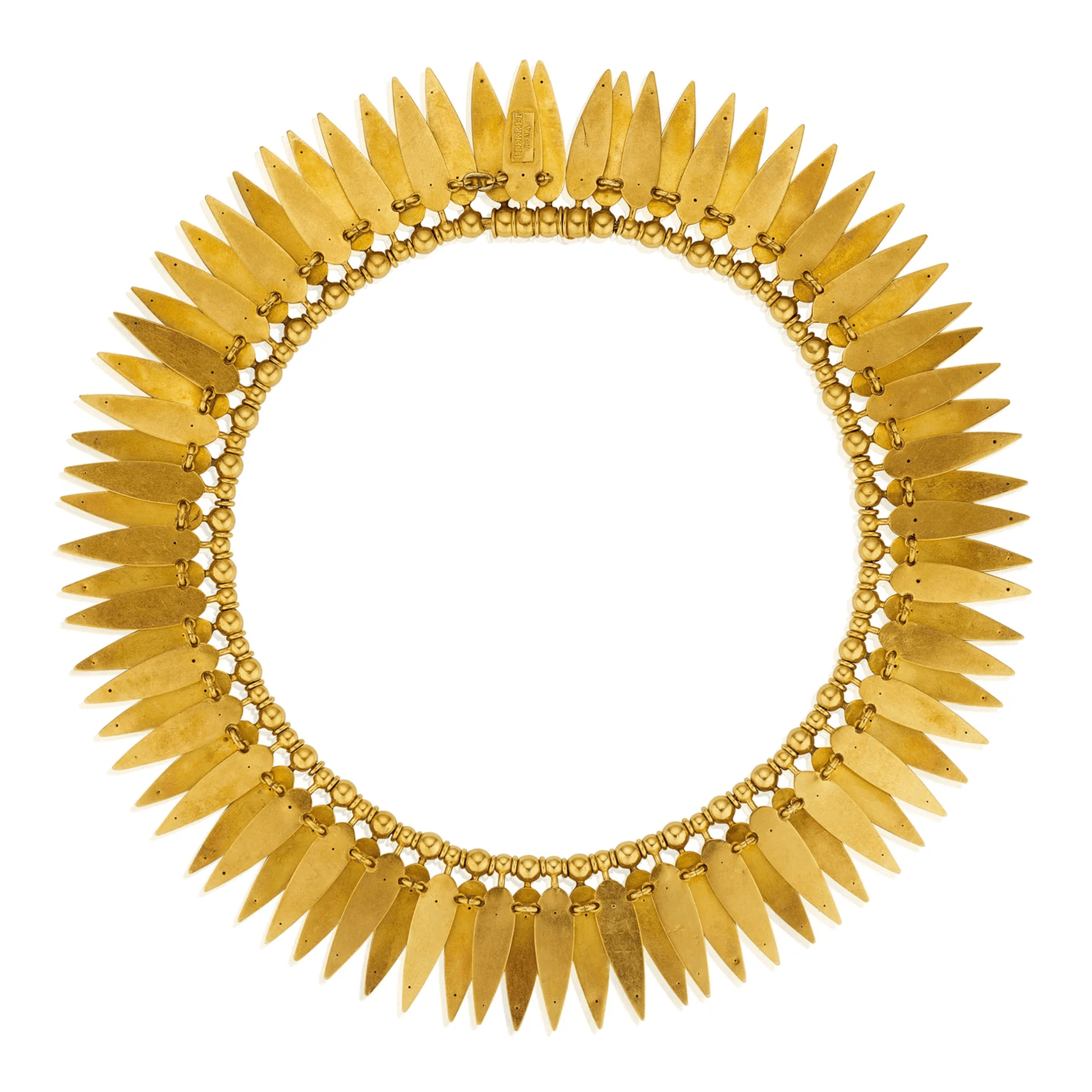 Ernesto Pierret Rome Victorian 18KT Yellow Gold Necklace back