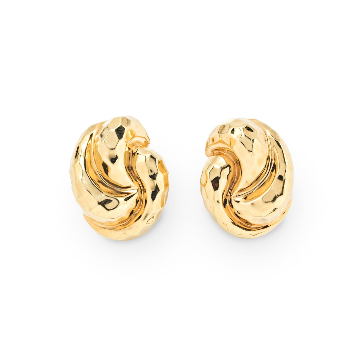 Henry Dunay Post-1980s 18KT Yellow Gold Knot Cufflinks front