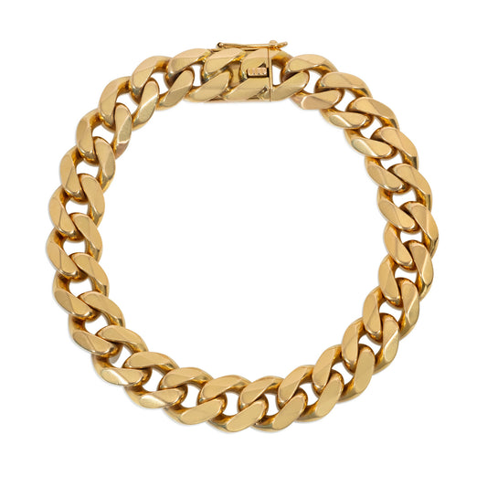 French 1960s 18KT Yellow Gold Bracelet front