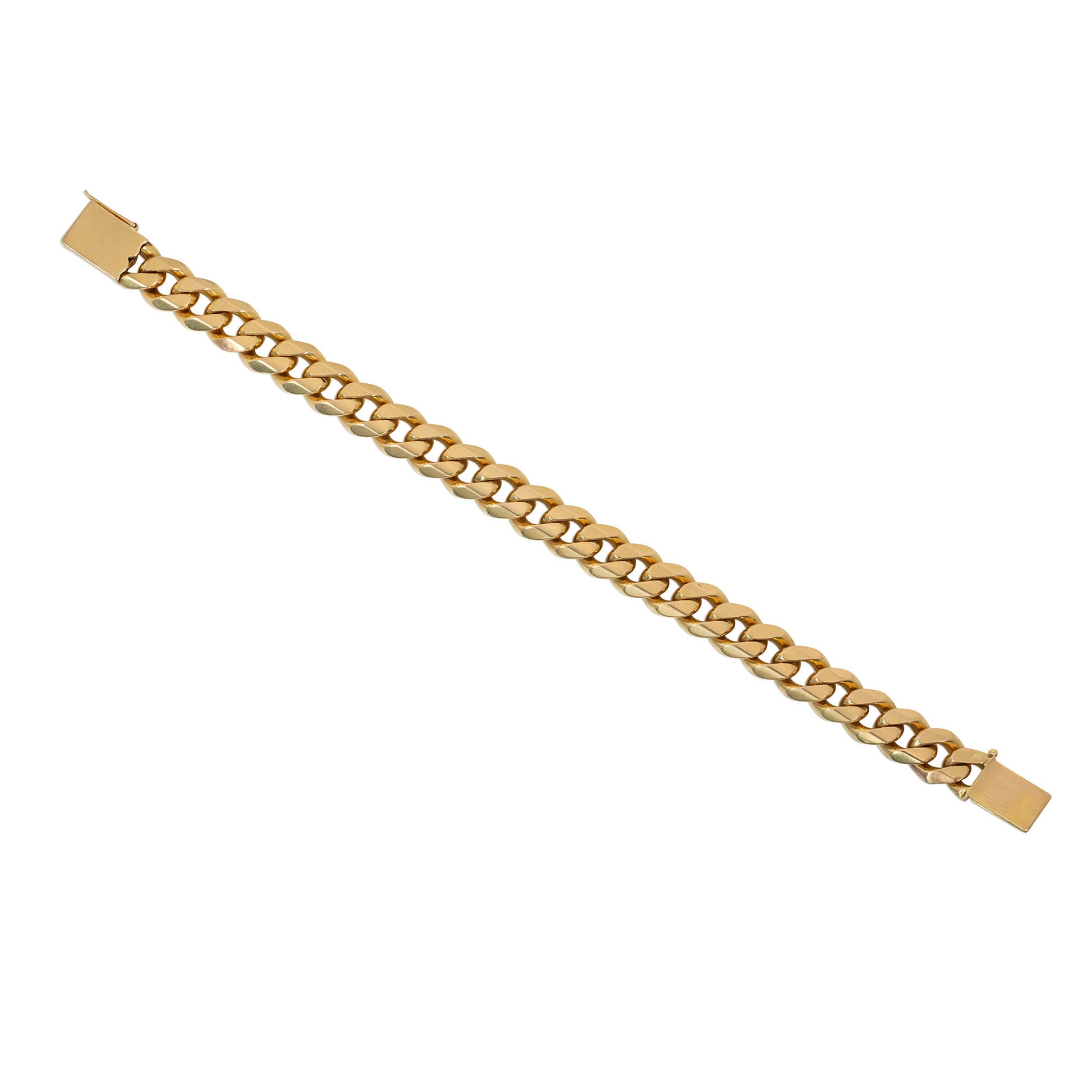 French 1960s 18KT Yellow Gold Bracelet back