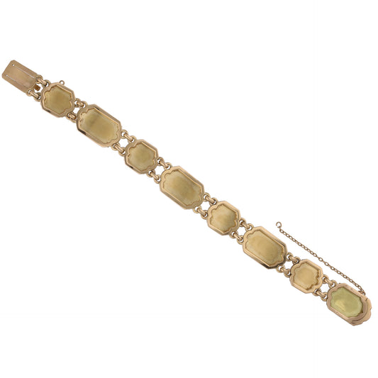 Boucheron Paris Art Nouveau 18KT Rose Gold Enamel Bracelet back