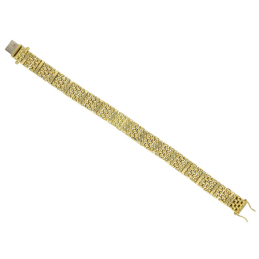 Van Cleef & Arpels 1980s 18KT Yellow Gold Bracelet back