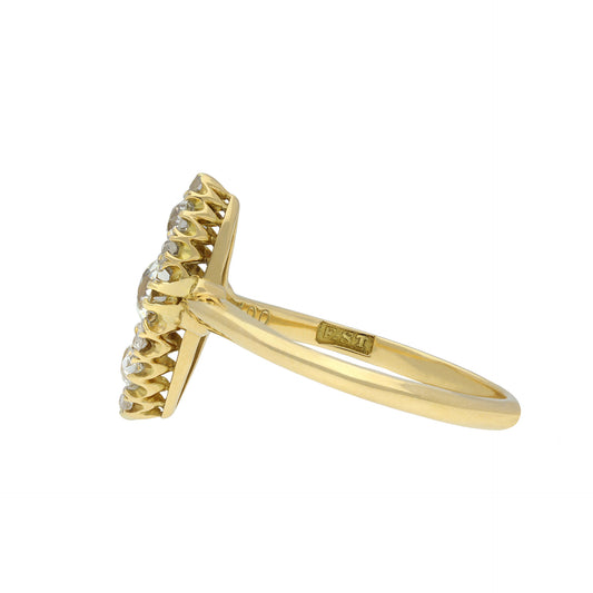 Frederick Stone Edwardian Platinum & 18KT Yellow Gold Diamond Ring side