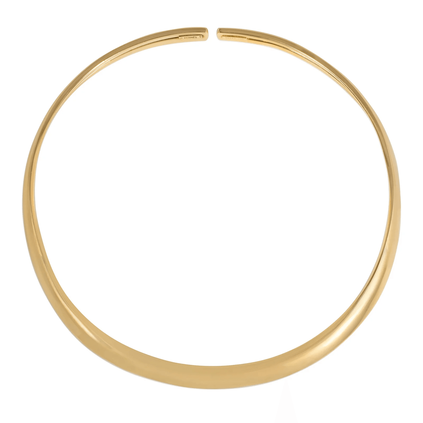 Hermes Paris 1970s 18KT Yellow Gold Necklace front