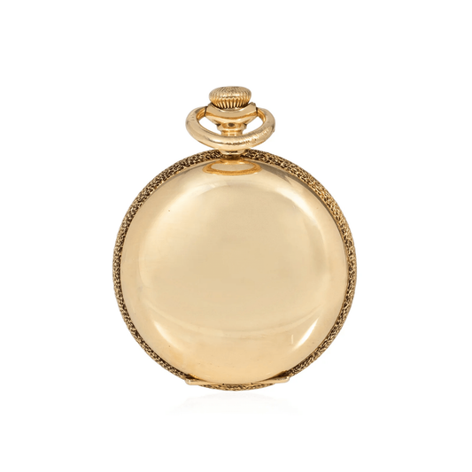 Agassiz Geneva Edwardian 14KT Yellow Gold Ruby & Enamel Watch Pendant back