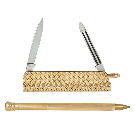 Tiffany & Co. Retro 14KT Yellow Gold Multitool Pendant front