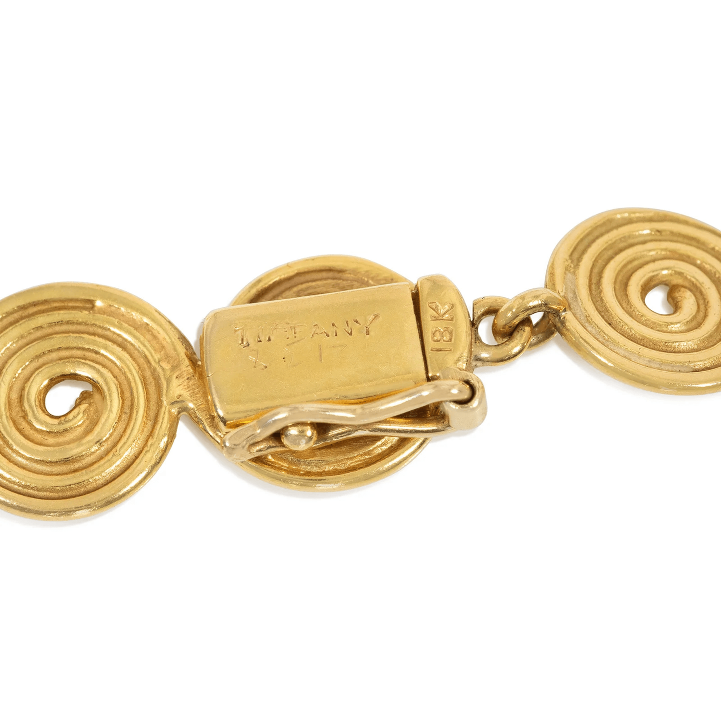 Tiffany & Co. American 1970s 18KT Yellow Gold Necklace signature