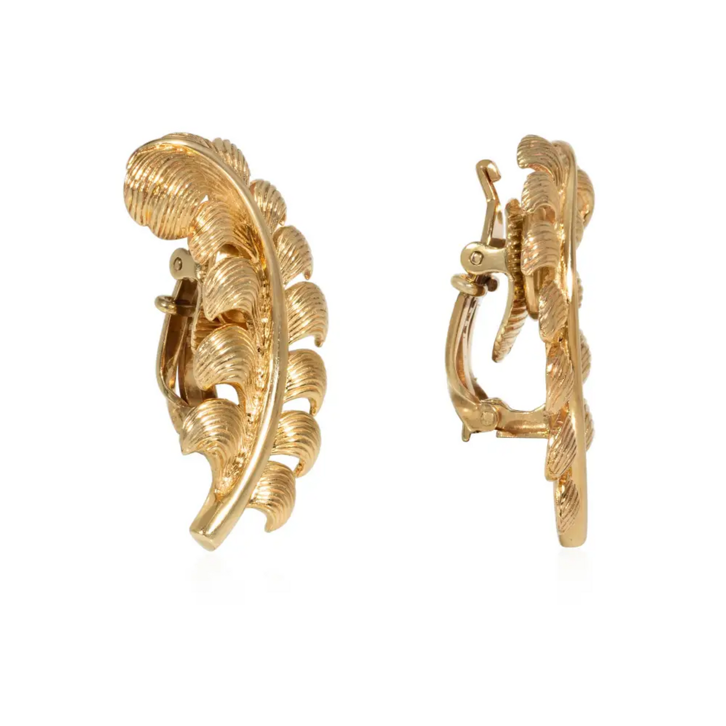 Tiffany & Co. American Retro 14KT Yellow Gold Earrings side