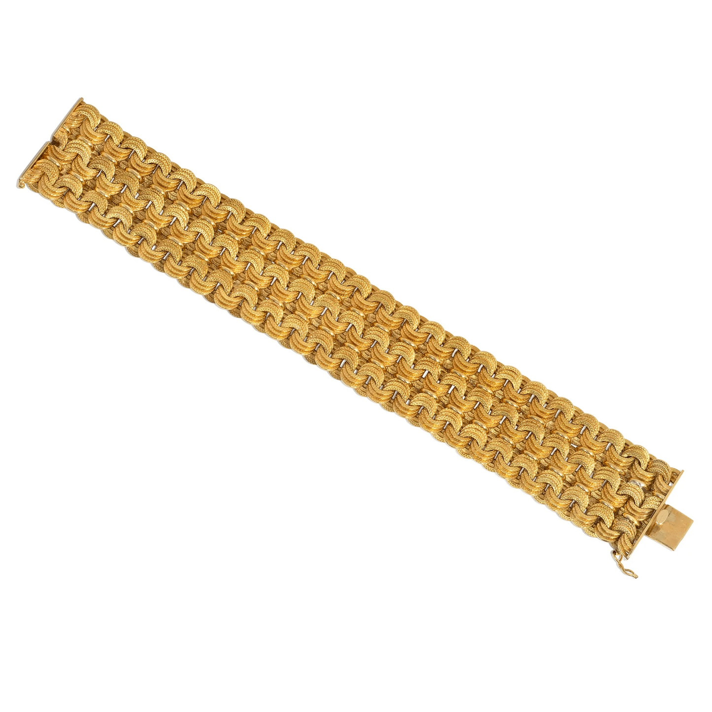 Bulgari Italy 1960s 18KT Yellow Gold Bracelet front
