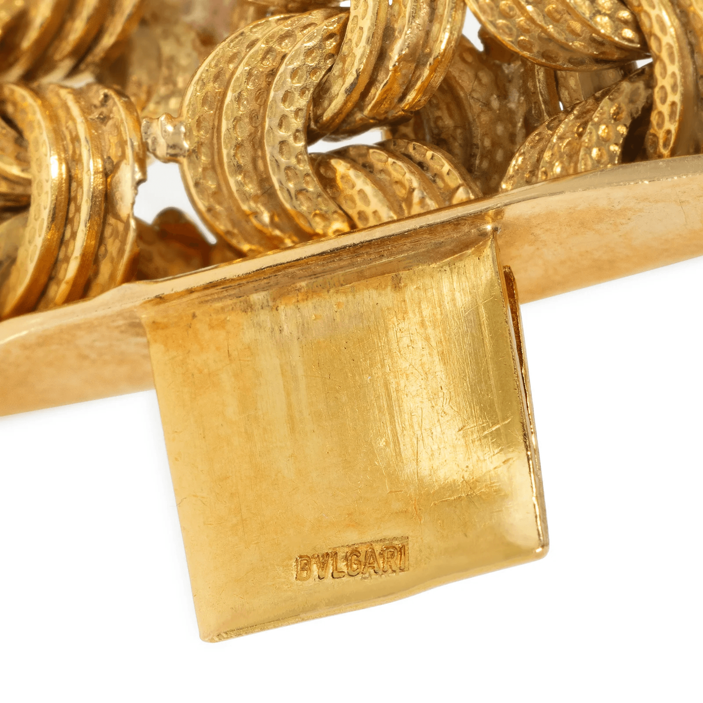 Bulgari Italy 1960s 18KT Yellow Gold Bracelet signature