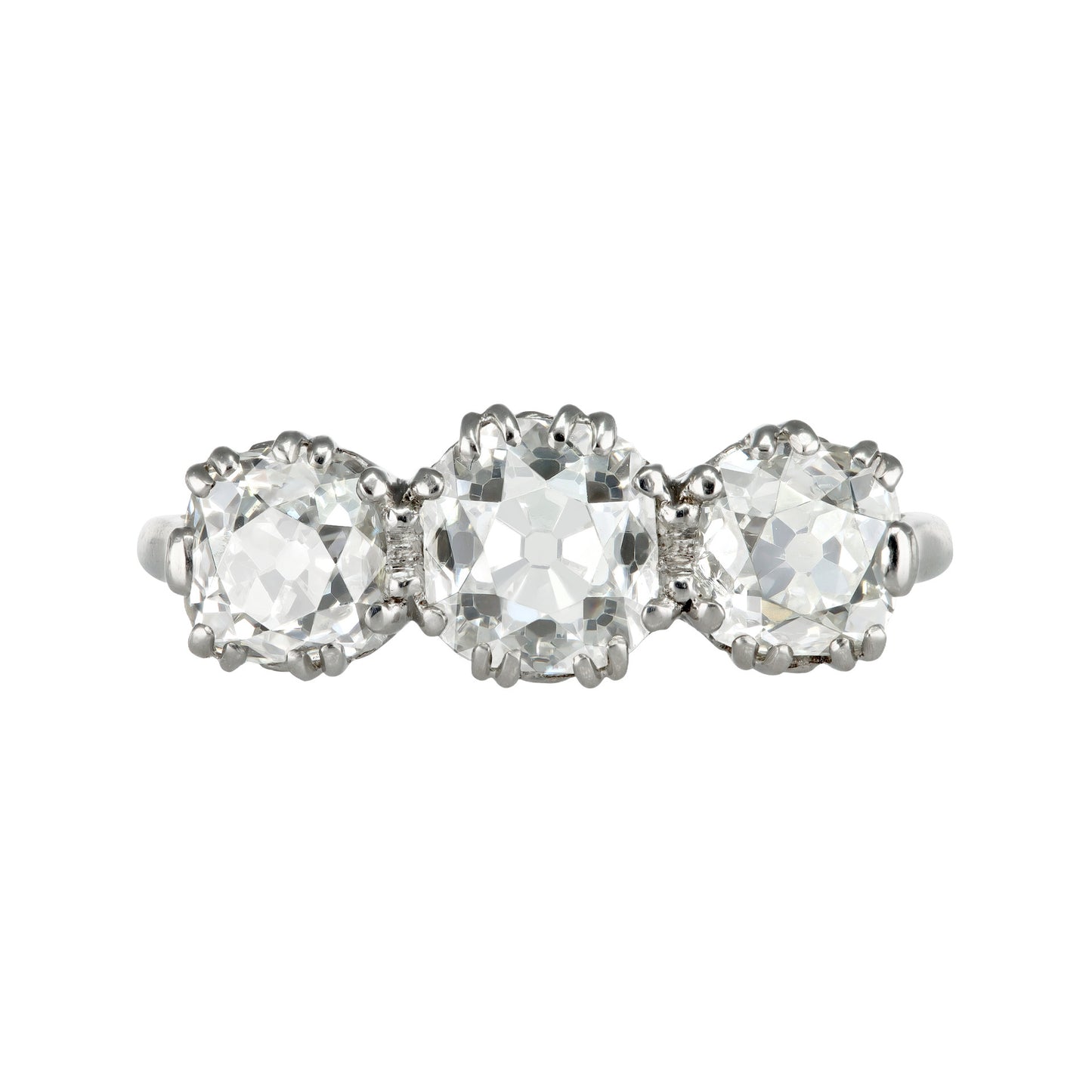Art Deco Platinum Diamond Ring front