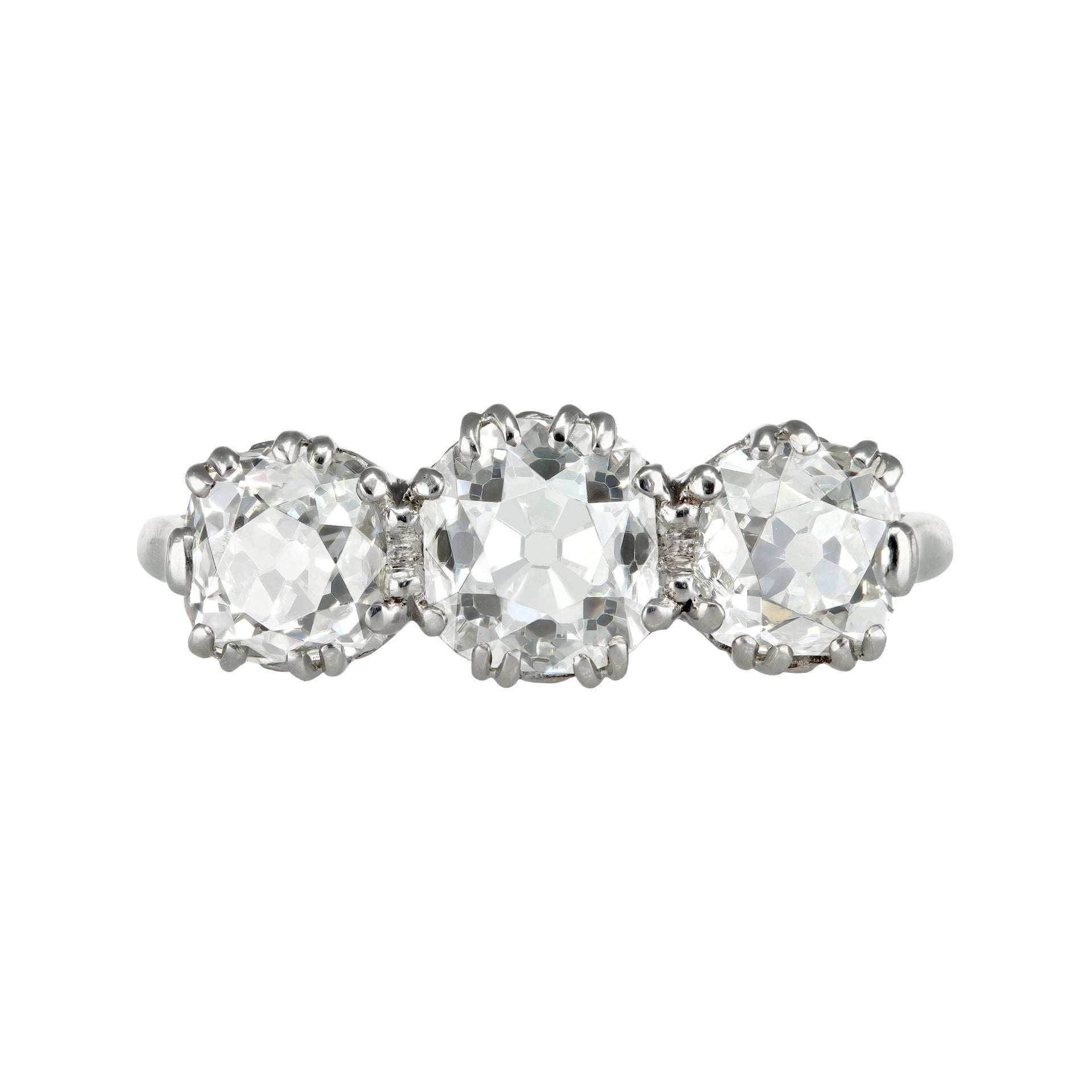 Art Deco Platinum Diamond Ring front