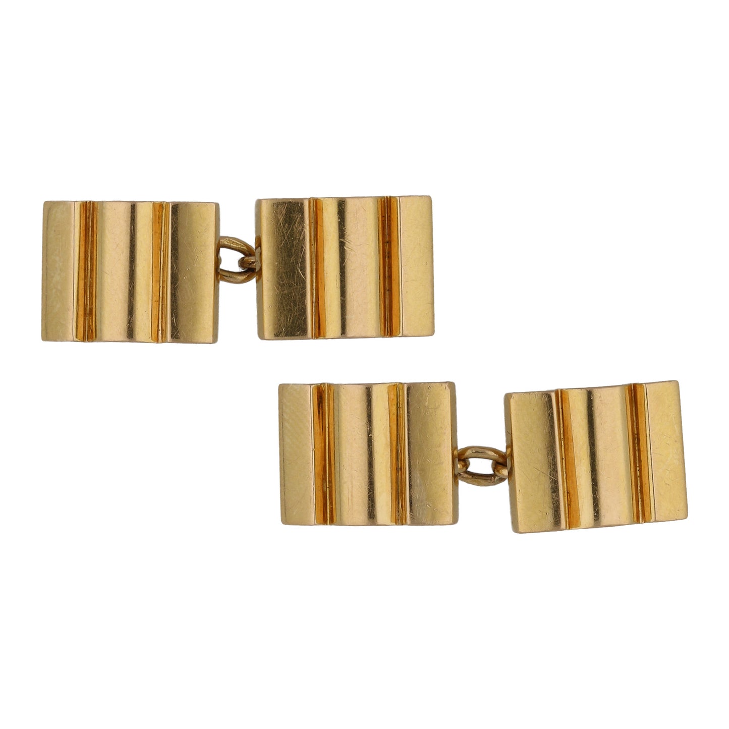 Mauboussin Paris 1950s 18KT Yellow Gold Cufflinks front