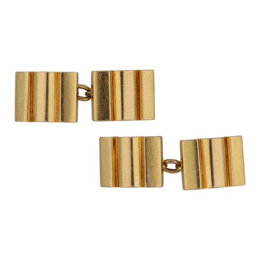 Mauboussin Paris 1950s 18KT Yellow Gold Cufflinks front