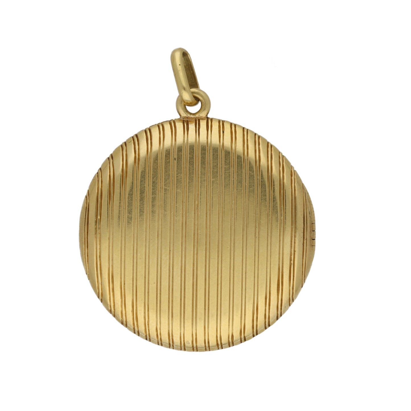 French Victorian 18KT Yellow Gold Locket Pendant back
