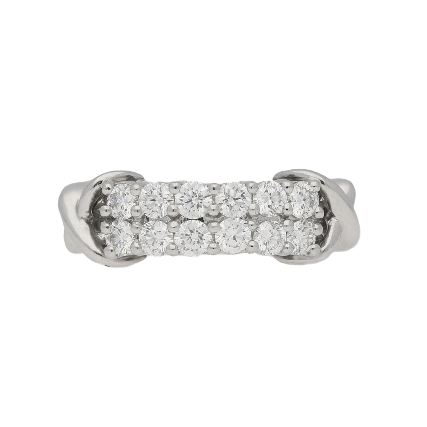 Oscar Heyman Bros. American 1970s Platinum Diamond Ring front