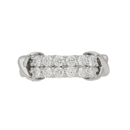 Oscar Heyman Bros. American 1970s Platinum Diamond Ring front