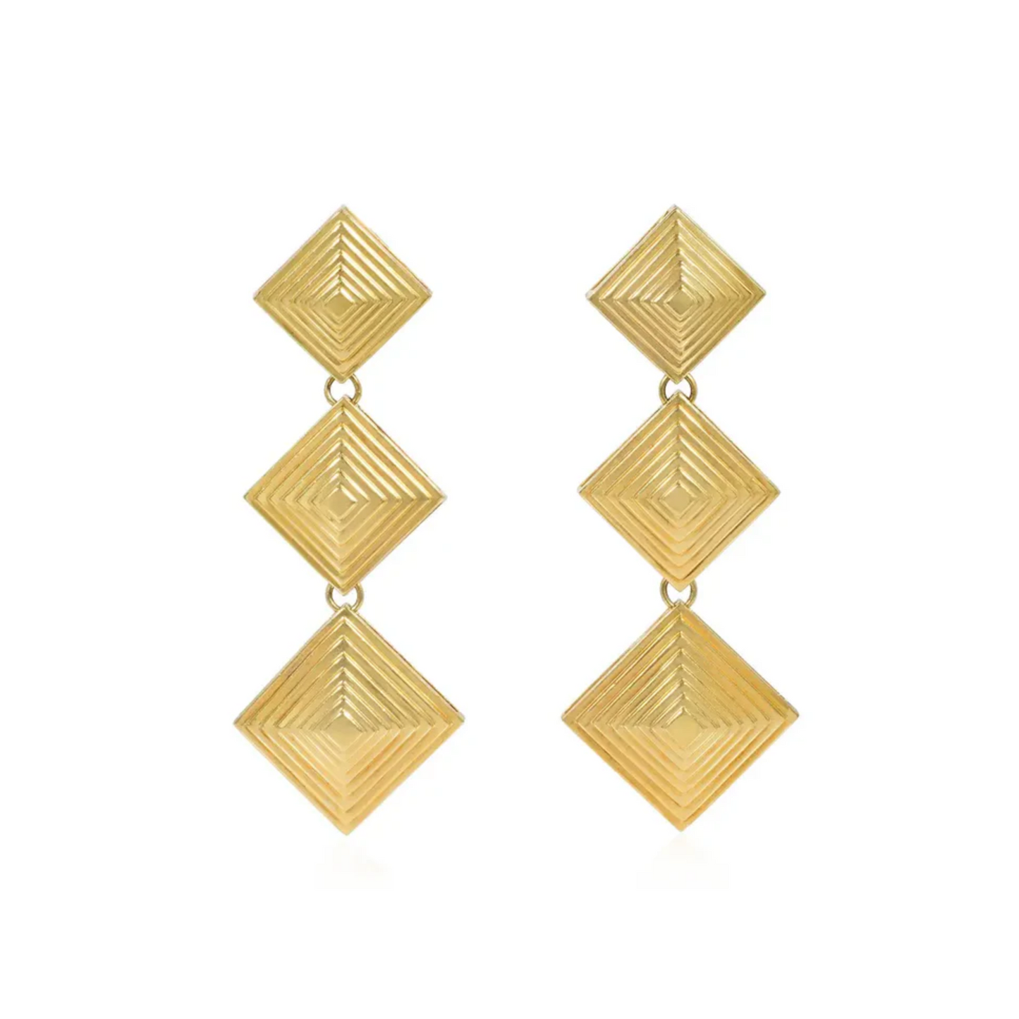 Tiffany & Co. 1970s 18KT Yellow Gold Earrings front