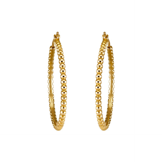 Van Cleef & Arpels French Post-1980s 18KT Yellow Gold Earrings front