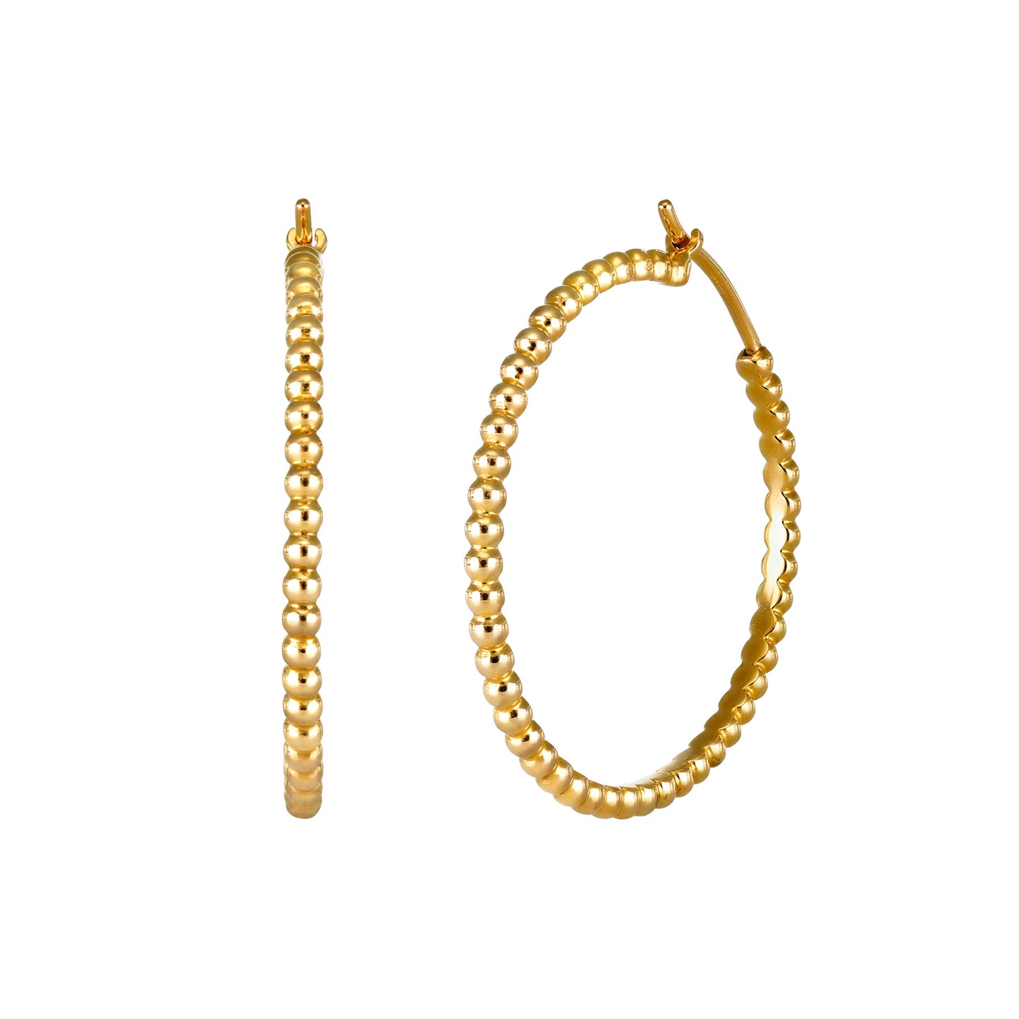 Van Cleef & Arpels French Post-1980s 18KT Yellow Gold Earrings side
