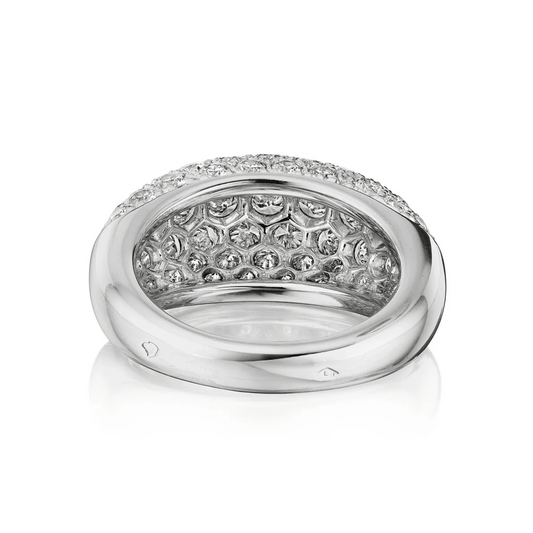 Van Cleef & Arpels Paris 1980s Platinum Diamond Ring back