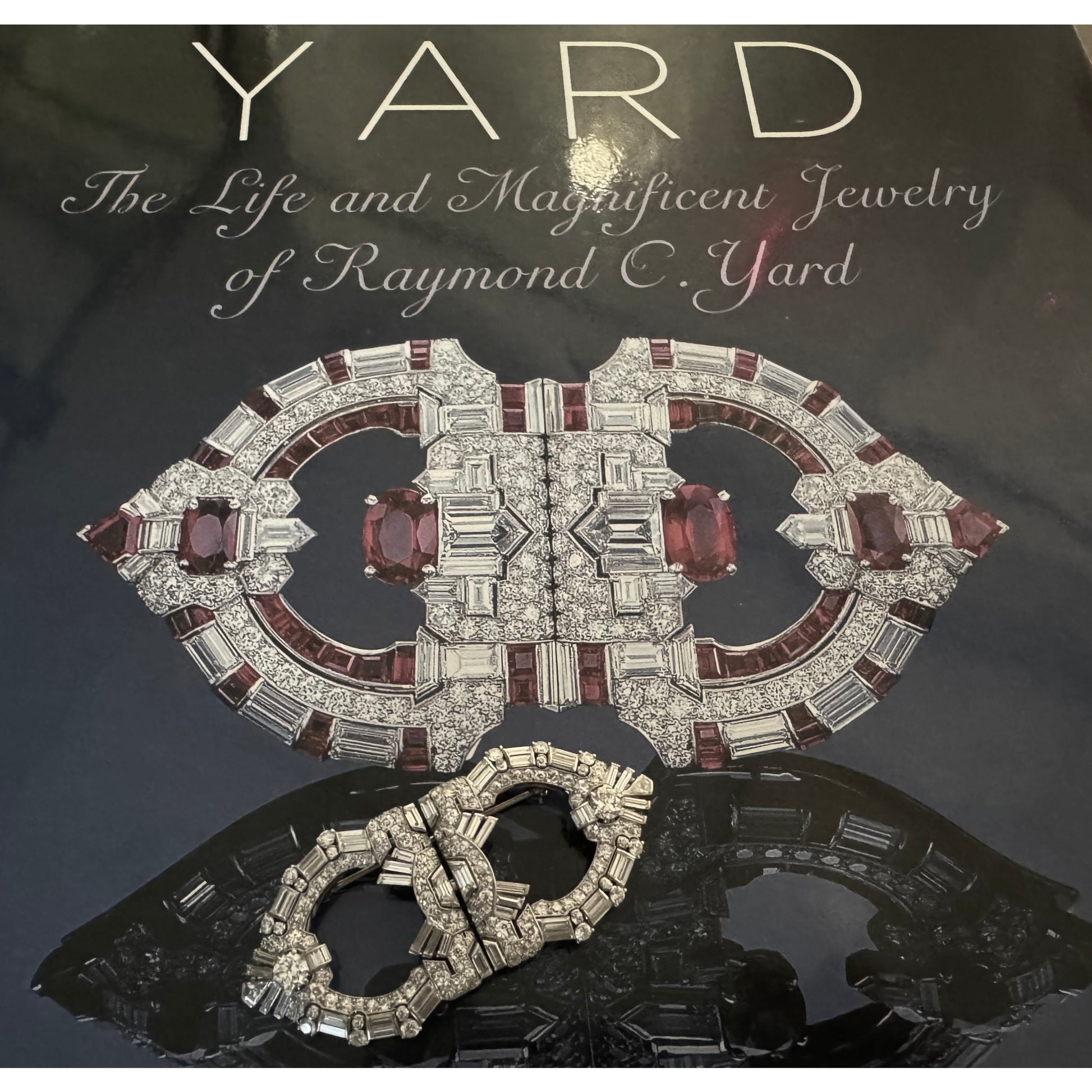 Raymond Yard 1930s Platinum Diamond Brooch front
