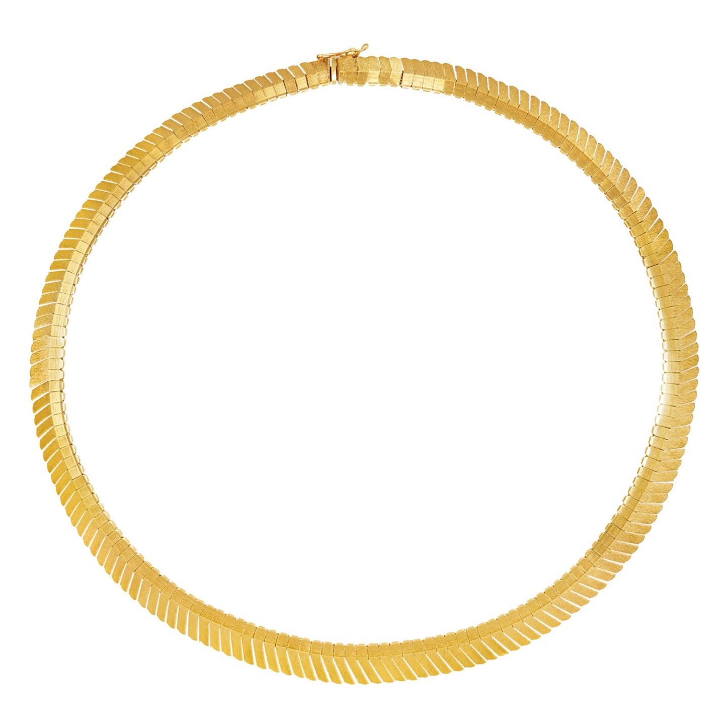 1970s 18KT Yellow Gold Necklace front