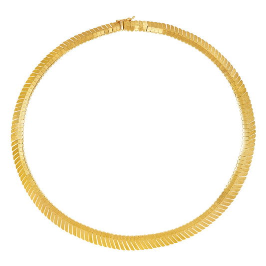1970s 18KT Yellow Gold Necklace front