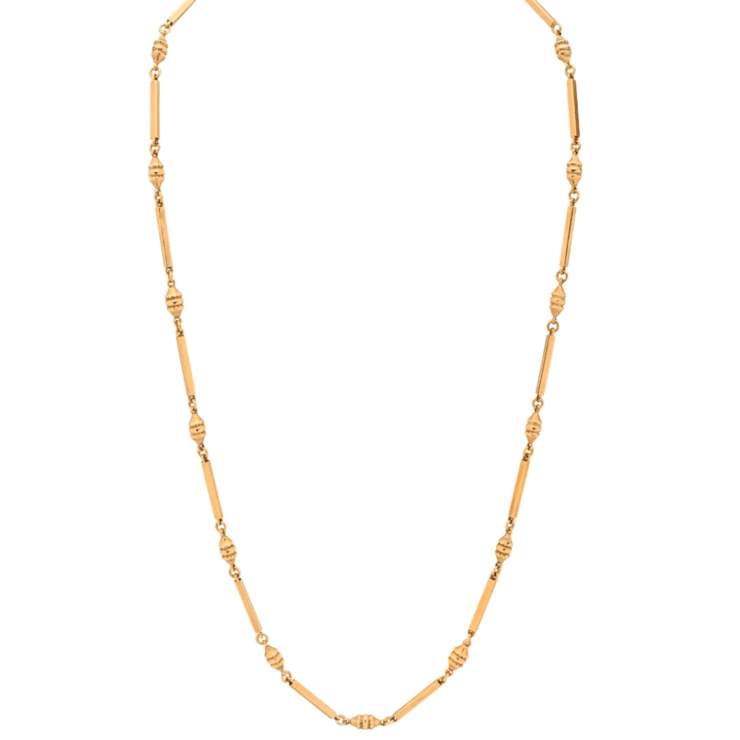 Post-1980s 18KT Yellow Gold Necklace front