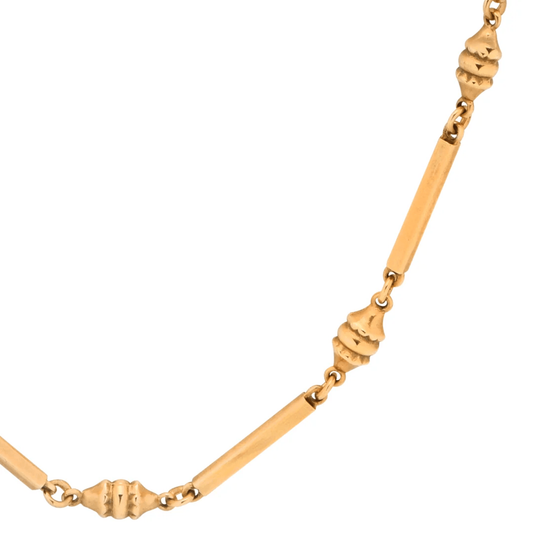 Post-1980s 18KT Yellow Gold Necklace details