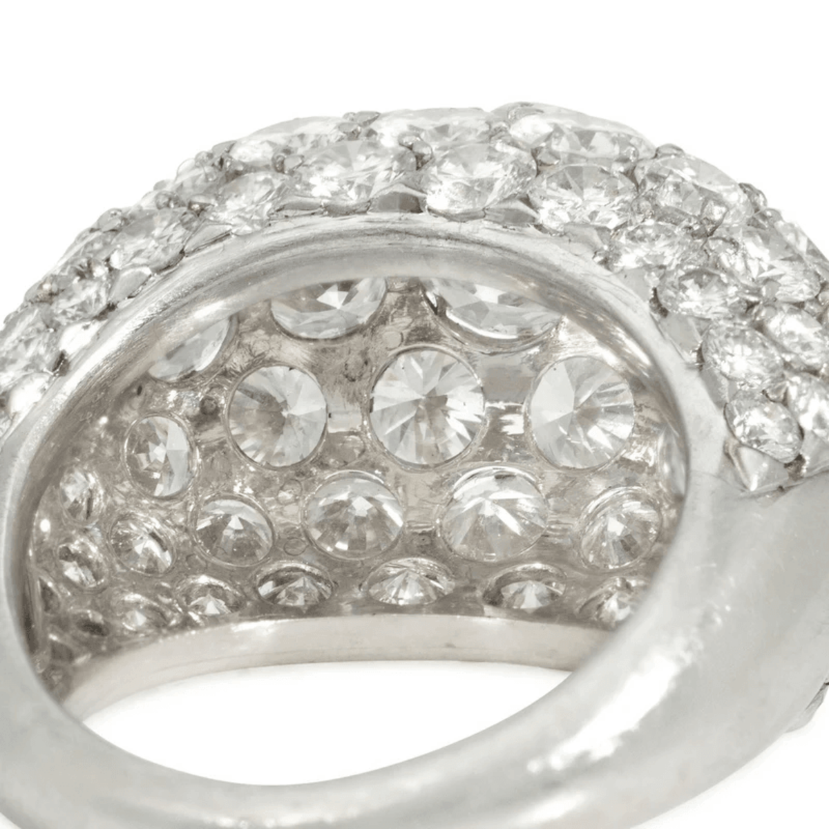 Van Cleef & Arpels France 1950s Platinum Diamond Ring back