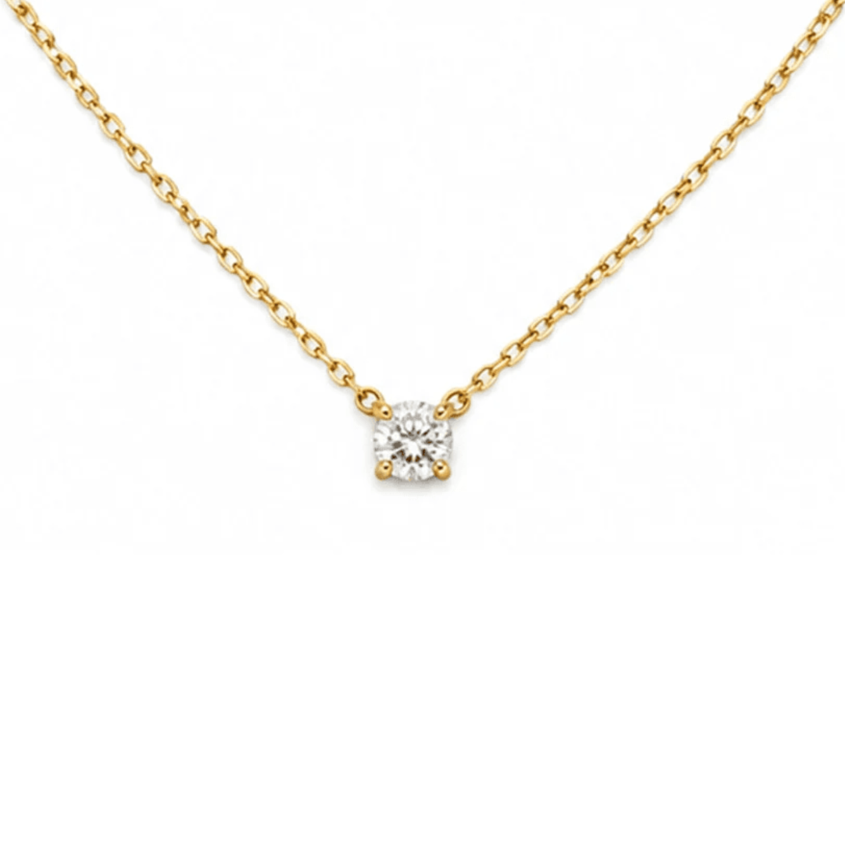 Cartier Post-1980s 18KT Yellow Gold Diamond Necklace front