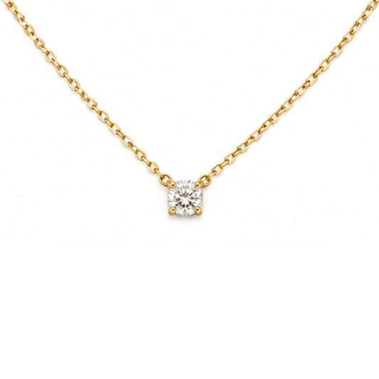 Cartier Post-1980s 18KT Yellow Gold Diamond Necklace front