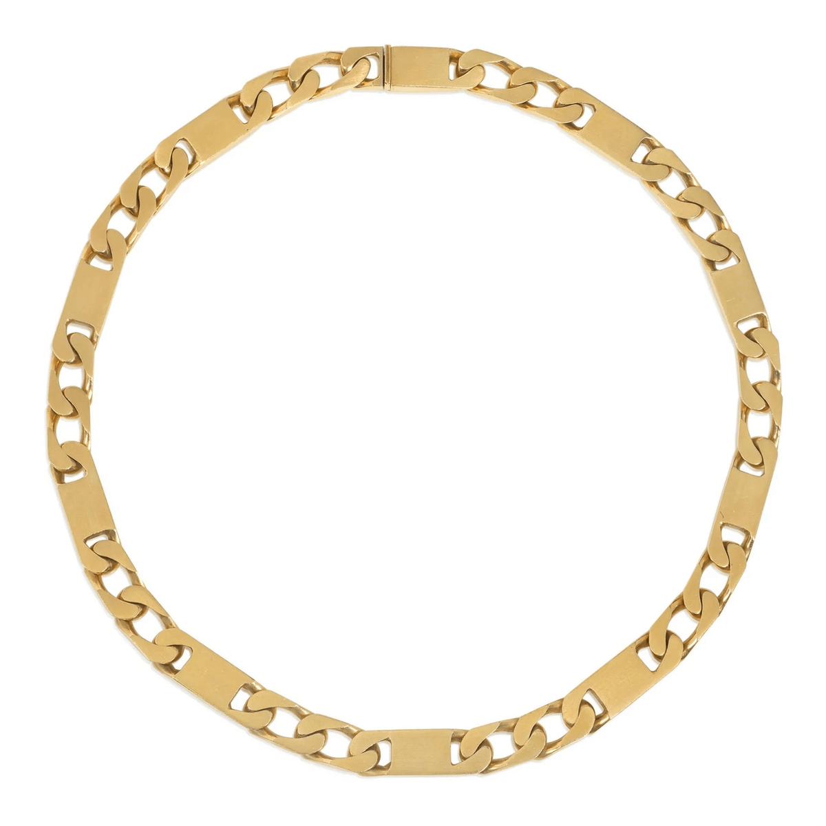Bulgari Italy 1970s 18KT Yellow Gold Necklace front