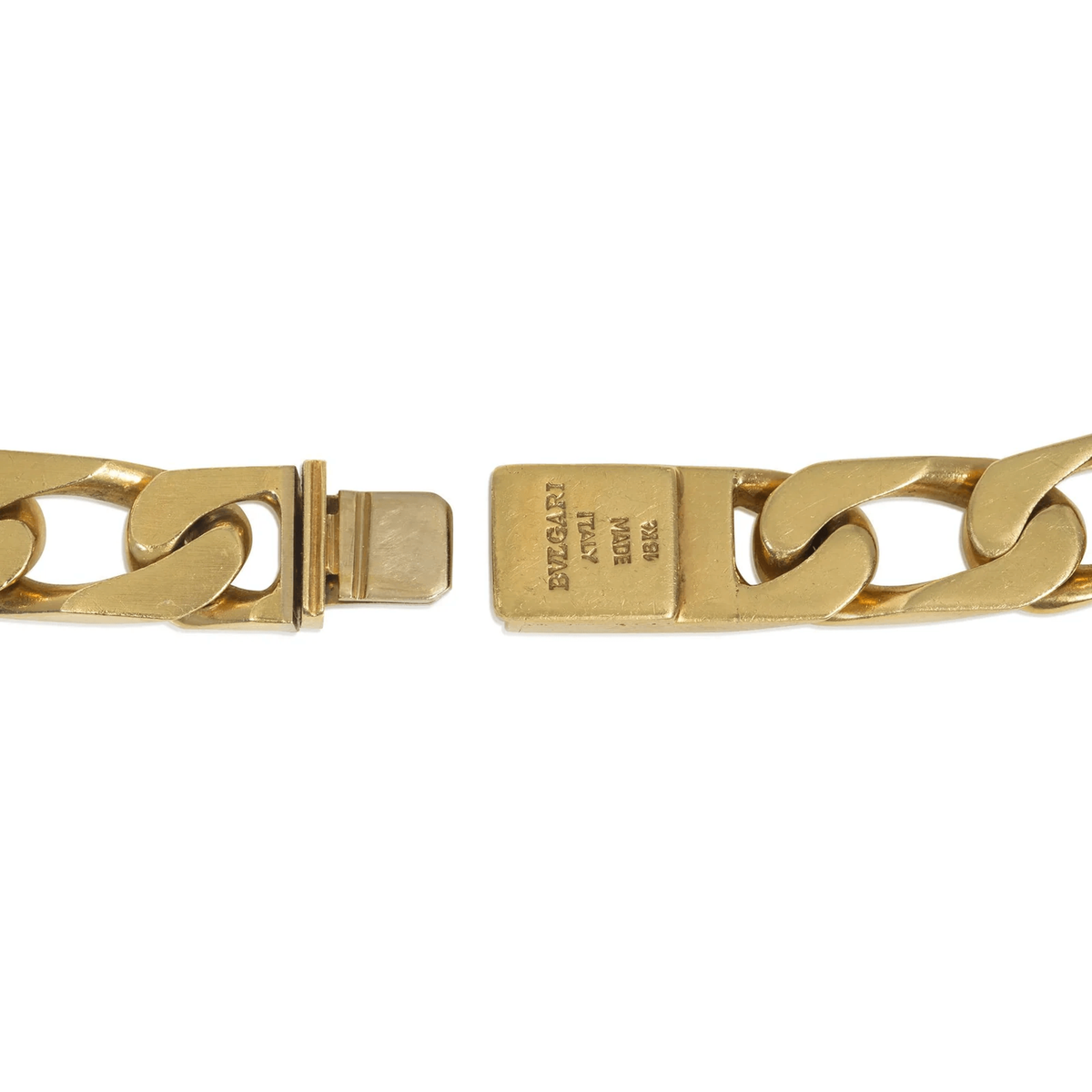 Bulgari Italy 1970s 18KT Yellow Gold Necklace signature