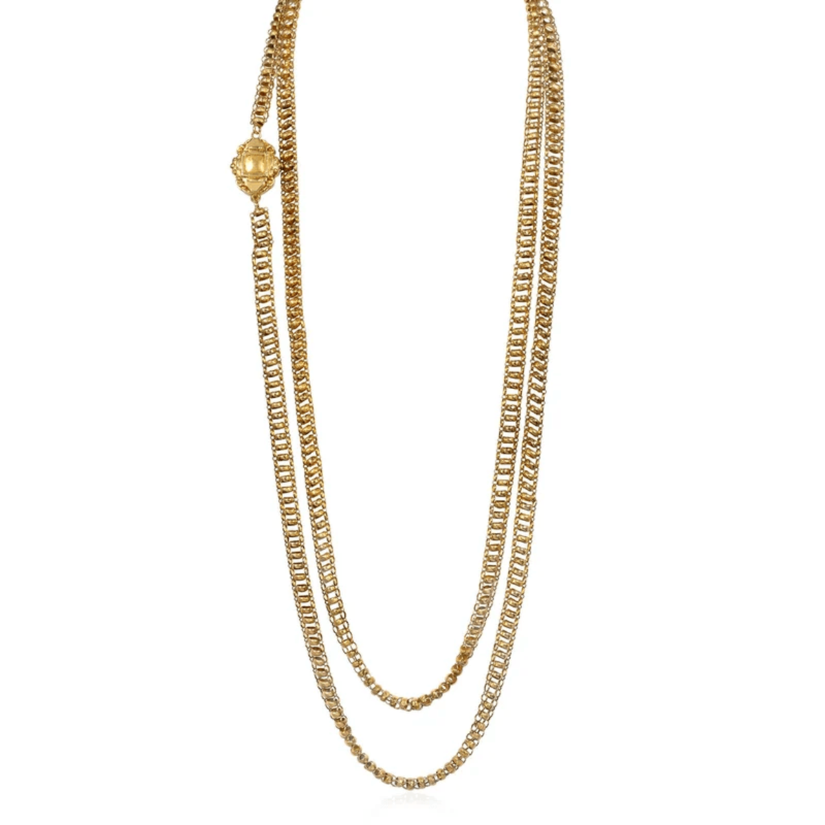 Georgian 18KT Yellow Gold Necklace front