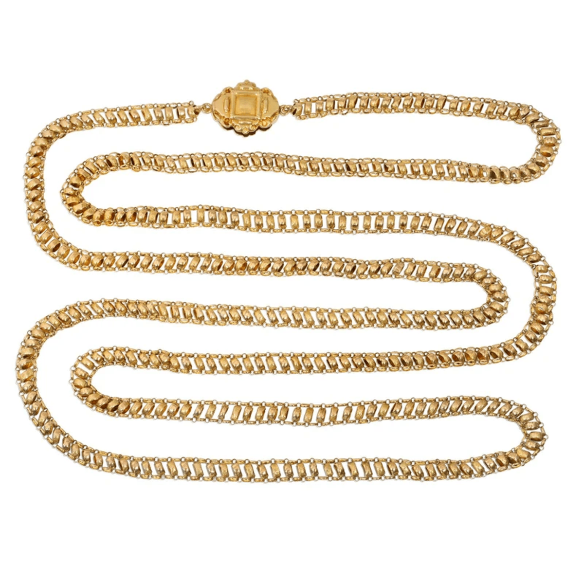 Georgian 18KT Yellow Gold Necklace front