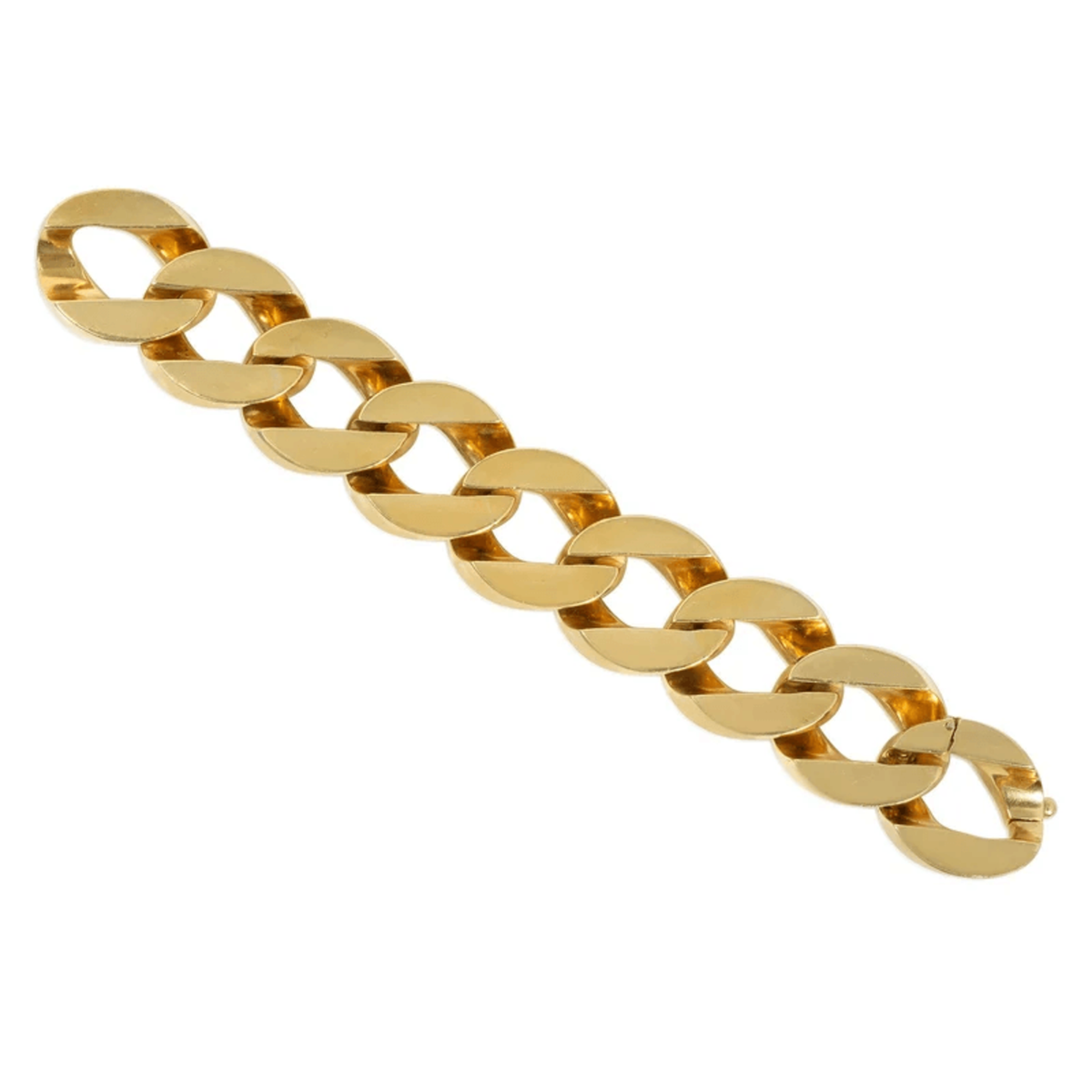 Cartier NY 1960s 18KT Yellow Gold Bracelet back
