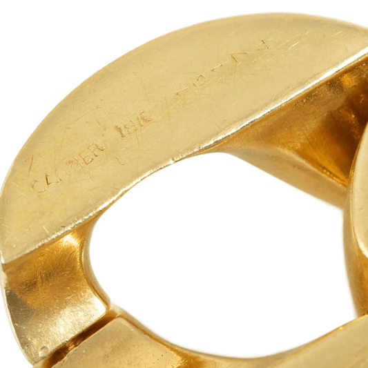 Cartier NY 1960s 18KT Yellow Gold Bracelet signature