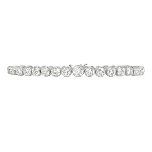Art Deco Platinum Diamond Bracelet front